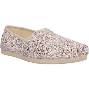 TOMS Women's, Alpargata Slip-On, Natural Glitter, NWT, Size 9